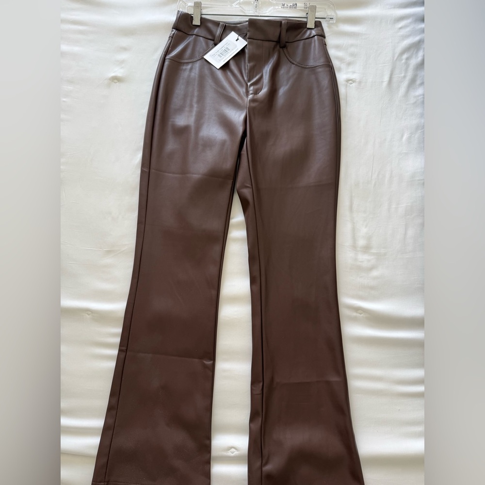 Greylin Chocolate Brown Leather Pants